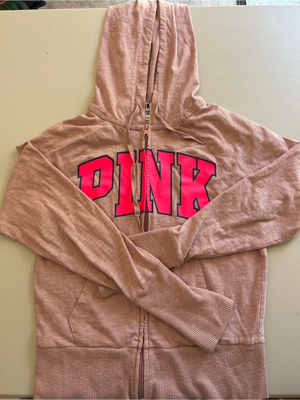 Pink vintage zip up jacket size XS